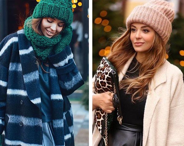 модные шапки зима 2020 женские фото
